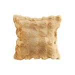 1-SOGA 50cm Throw Pillow Coffee with Rabbit  Square Cushion for Living Room Home Decor