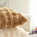 4-SOGA 50cm Throw Pillow Coffee with Rabbit  Square Cushion for Living Room Home Decor