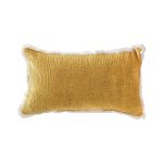 1-SOGA 35cm Throw Pillow Turmeric Yellow Aesthetic Chenille Texture for Home Decor