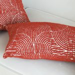 8-SOGA 35cm Throw Pillow Burgundy Cinnabar Perfect Burnt Indoor and Outdoor Corded for Home Decor