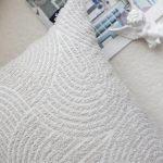 3-SOGA 2X 35cm Throw Pillow Off White Lumbar Embroidered Decorative Cover Stitch for Home Decor