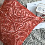 4-SOGA 50cm Throw Pillow Burgundy Cinnabar Perfect Burnt Indoor and Outdoor Corded for Home Decor