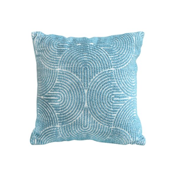 1-SOGA 50cm Blue Throw Pillow Geometric Indoor and Outdoor Corded for Home Decor