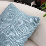 8-SOGA 50cm Blue Throw Pillow Geometric Indoor and Outdoor Corded for Home Decor