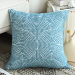 2-SOGA 2X 50cm Blue Throw Pillow Geometric Indoor and Outdoor Corded for Home Decor