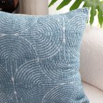 6-SOGA 2X 50cm Blue Throw Pillow Geometric Indoor and Outdoor Corded for Home Decor