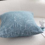 7-SOGA 2X 50cm Blue Throw Pillow Geometric Indoor and Outdoor Corded for Home Decor