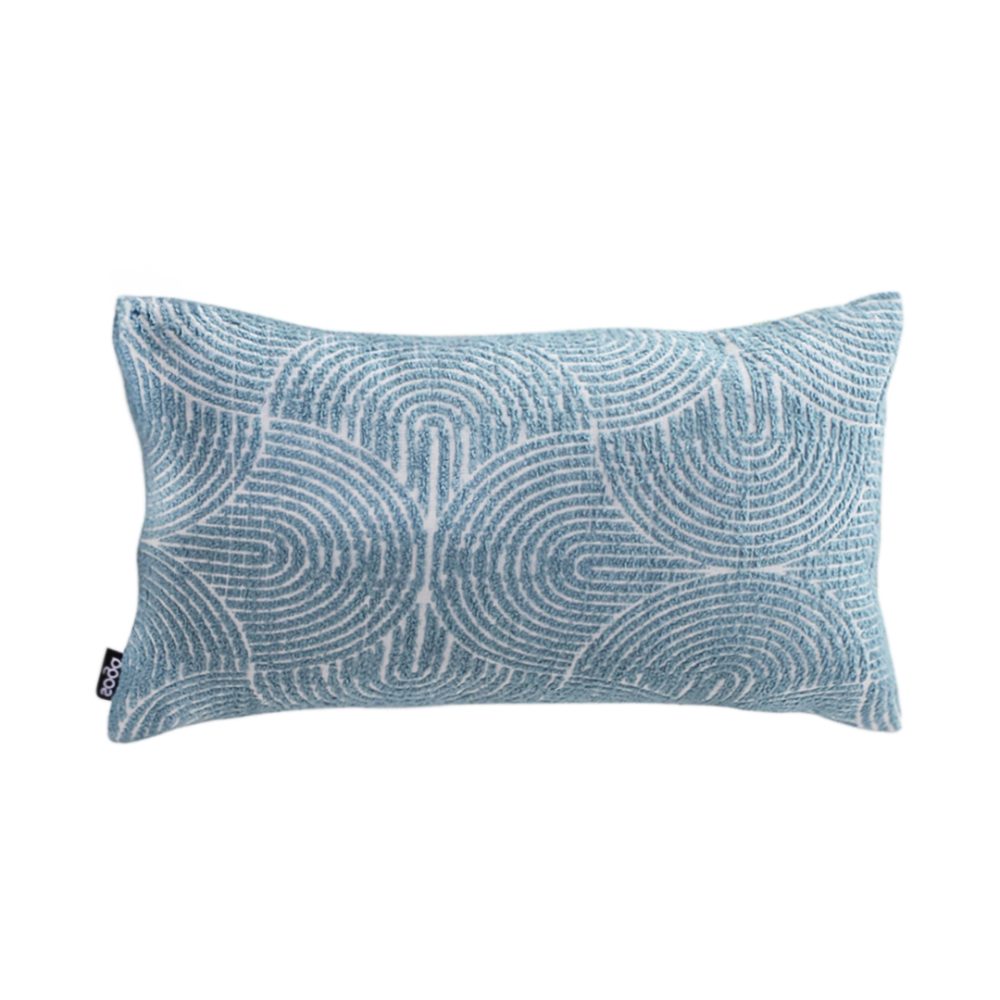 1-SOGA 35cm Blue Throw Pillow Geometric Indoor and Outdoor Corded for Home Decor