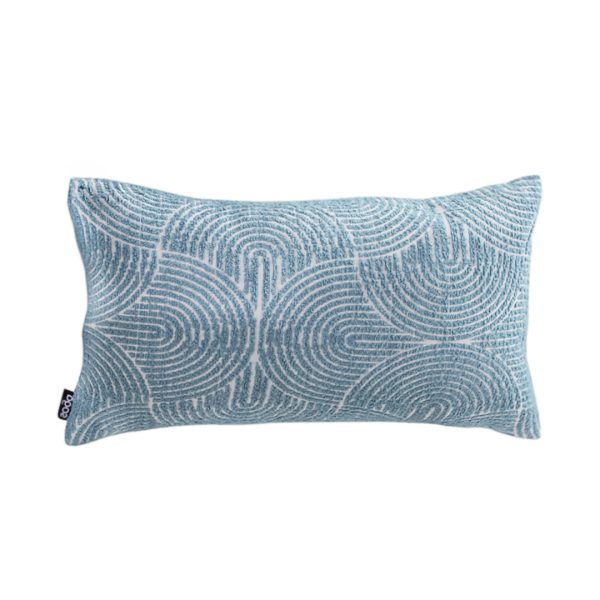 1-SOGA 35cm Blue Throw Pillow Geometric Indoor and Outdoor Corded for Home Decor