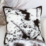 3-SOGA 50cm Throw Pillow  Black and White Leopard Thick Premium Polyester Fiber for Home Decor