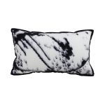 1-SOGA 35cm Throw Pillow Black and White Leopard Thick Premium Polyester Fiber for Home Decor