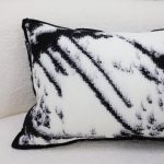 3-SOGA 35cm Throw Pillow Black and White Leopard Thick Premium Polyester Fiber for Home Decor