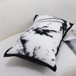 6-SOGA 35cm Throw Pillow Black and White Leopard Thick Premium Polyester Fiber for Home Decor