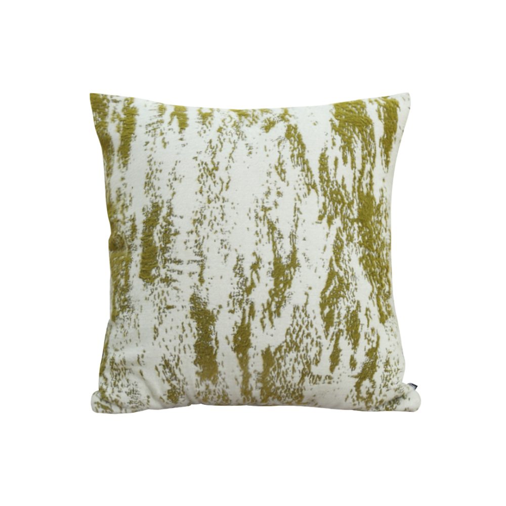 1-SOGA 50cm Throw Pillow White and Olive Green Deluxe Polyester Fiber and Cotton  for Home Decor