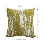 5-SOGA 50cm Throw Pillow White and Olive Green Plush Polyester Fiber and Cotton for Home Decor