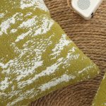 6-SOGA 50cm Throw Pillow White and Olive Green Plush Polyester Fiber and Cotton for Home Decor