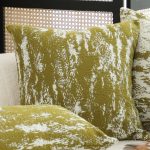 4-SOGA 2X 50cm Throw Pillow White and Olive Green Plush Polyester Fiber and Cotton for Home Decor