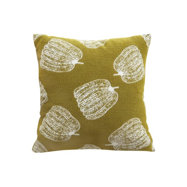 1-SOGA 50cm Throw Pillow Green Autumn Harvest Pumpkin Print Home Decor