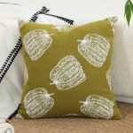 2-SOGA 2X 50cm Throw Pillow Green Autumn Harvest Pumpkin Print Home Decor