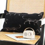 2-SOGA 35cm Black Throw Pillow Elegant Decorative Cushion Living Room Modern Home Decor