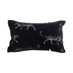 1-SOGA 35cm Black Throw Pillow Elegant Decorative Cushion Living Room Modern Home Decor
