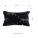 5-SOGA 35cm Black Throw Pillow Elegant Decorative Cushion Living Room Modern Home Decor