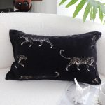 8-SOGA 35cm Black Throw Pillow Elegant Decorative Cushion Living Room Modern Home Decor
