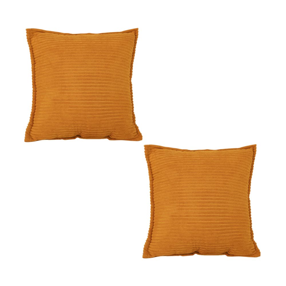 1-SOGA 2X 50cm Throw Pillow Mustard Wabi Sabi Arches Indoor and Outdoor Kavka for Home Decor