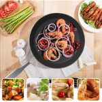 3-SOGA Stainless Steel Fry Pan 20cm Frying Pan Induction FryPan Non Stick Interior