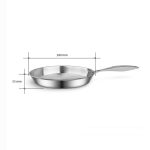 8-SOGA Stainless Steel Fry Pan 28cm Frying Pan Top Grade Induction Cooking FryPan