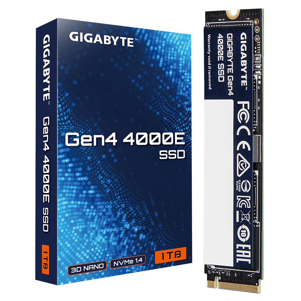 GIGABYTE Gen4 4000E SSD 1TB Hard Disk Drives - SSD