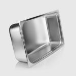 4-SOGA 6X Gastronorm GN Pan Full Size 1/1 GN Pan 15cm Deep Stainless Steel Tray With Lid