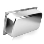 5-SOGA 6X Gastronorm GN Pan Full Size 1/1 GN Pan 15cm Deep Stainless Steel Tray With Lid