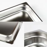 6-SOGA Gastronorm GN Pan Full Size 1/1 GN Pan 20cm Deep Stainless Steel Tray With Lid