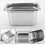 7-SOGA Gastronorm GN Pan Full Size 1/1 GN Pan 20cm Deep Stainless Steel Tray With Lid