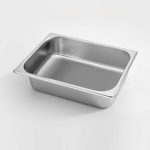 5-SOGA 6X Gastronorm GN Pan Full Size 1/2 GN Pan 6.5cm Deep Stainless Steel Tray With Lid