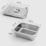 2-SOGA 12X Gastronorm GN Pan Full Size 1/2 GN Pan 10cm Deep Stainless Steel Tray With Lid