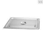 1-SOGA Gastronorm GN Pan Lid Full Size 1/1 Stainless Steel Tray Top Cover