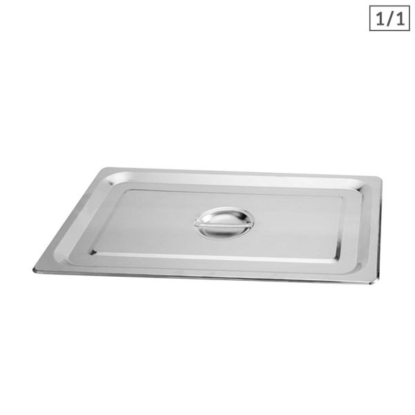1-SOGA Gastronorm GN Pan Lid Full Size 1/1 Stainless Steel Tray Top Cover