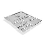 7-SOGA 4X Gastronorm GN Pan Lid Full Size 1/1 Stainless Steel Tray Top Cover