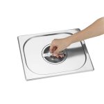 8-SOGA 4X Gastronorm GN Pan Lid Full Size 1/1 Stainless Steel Tray Top Cover