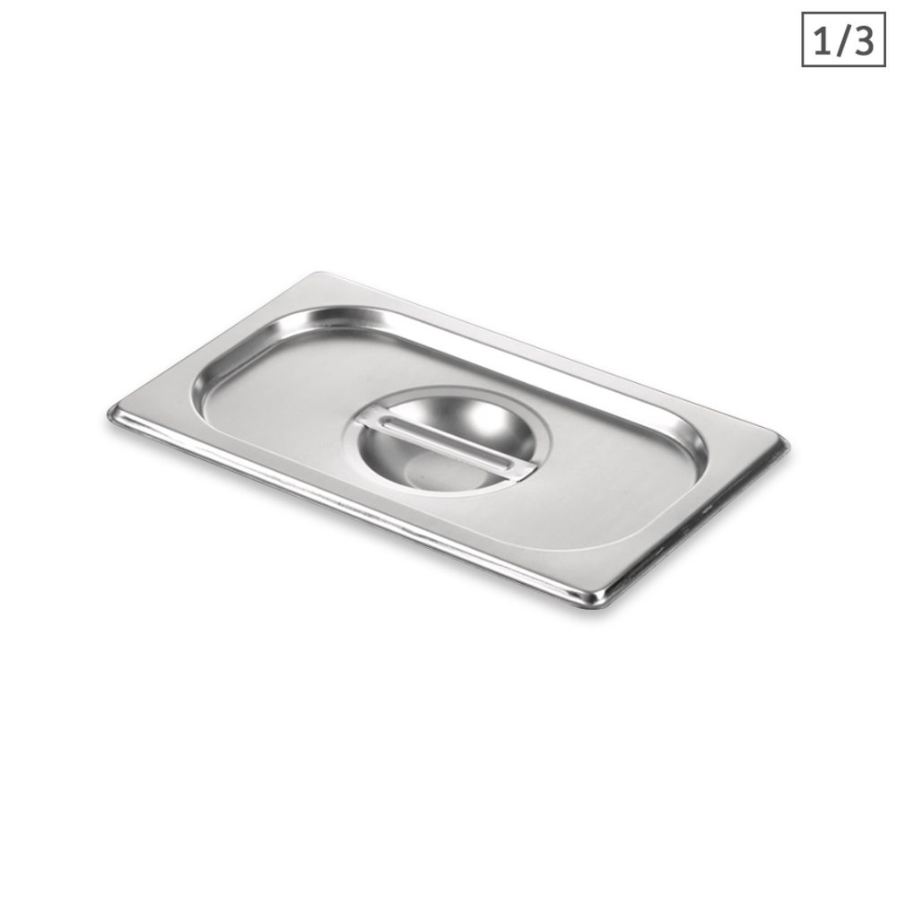 1-SOGA Gastronorm GN Pan Lid Full Size 1/3 Stainless Steel Tray Top Cover