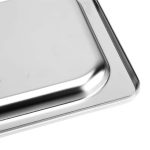 4-SOGA Gastronorm GN Pan Lid Full Size 1/3 Stainless Steel Tray Top Cover