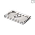 1-SOGA 2X Gastronorm GN Pan Lid Full Size 1/3 Stainless Steel Tray Top Cover