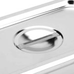 2-SOGA 6X Gastronorm GN Pan Lid Full Size 1/3 Stainless Steel Tray Top Cover
