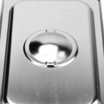 3-SOGA 6X Gastronorm GN Pan Lid Full Size 1/3 Stainless Steel Tray Top Cover