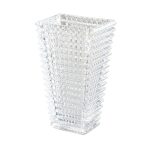 1-SOGA 22.5cm Handcrafted Clear Glass Vase