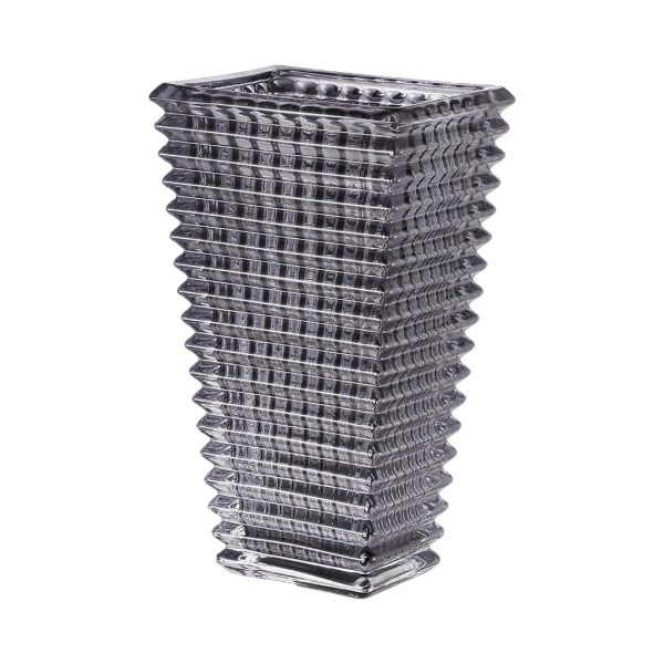 1-SOGA 22cm Modern Gray Ceramic Glass Vase Home Decor