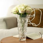 2-SOGA 29cm Glass Clear Vase Crystal VASE Thick Modern Home Decor
