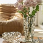 3-SOGA 29cm Glass Clear Vase Crystal VASE Thick Modern Home Decor